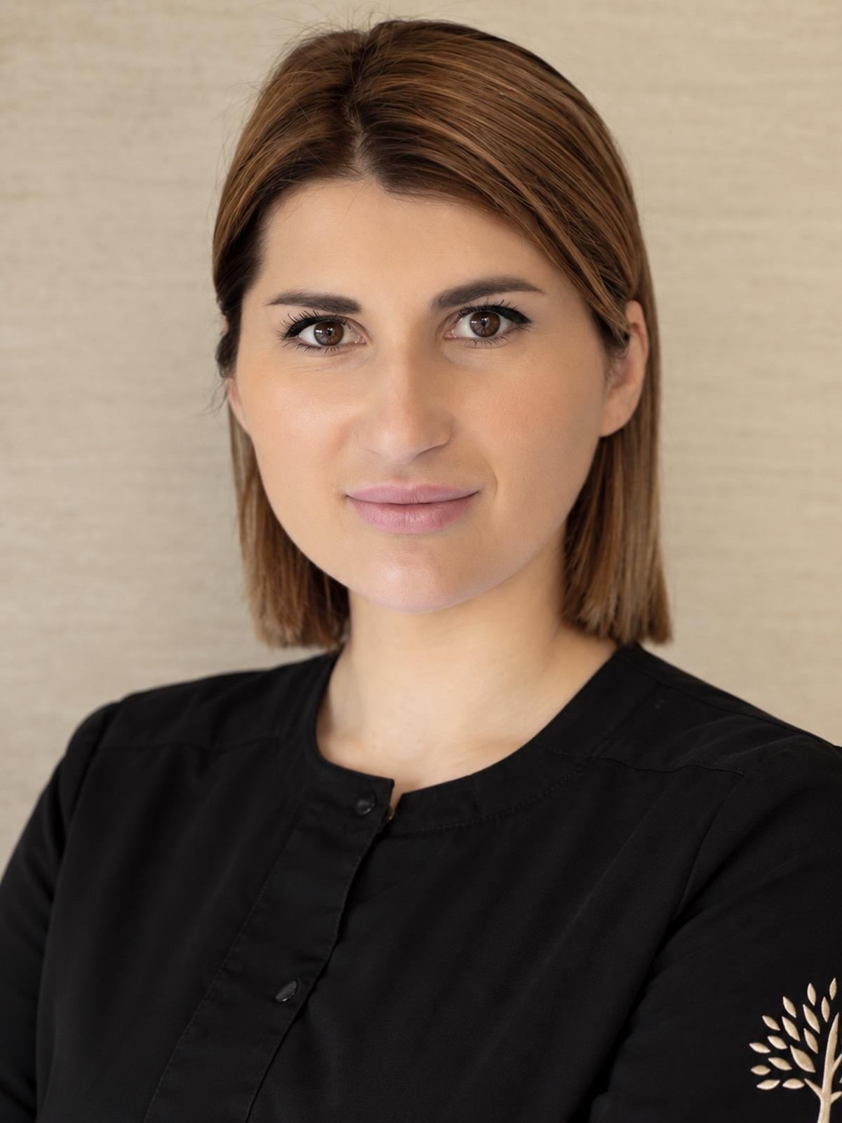 Portrait of Valentyna Luska, Licensed Esthetician at Rejuv Cosmetic Center & Spa.